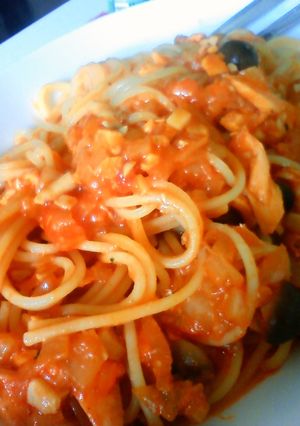 鮭ときのこのトマトパスタ☆-レシピのメイン写真