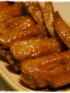 我が家の鶏手羽先の甘辛焼き(。→‿◕。)-レシピのメイン写真