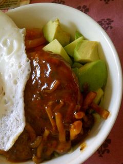 煮込み風☆豆腐ハンバーグのロコモコ*-レシピのメイン写真