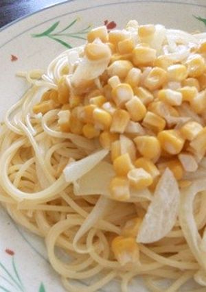 簡単♪スイートコーンのクリームパスタ-レシピのメイン写真