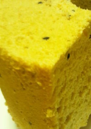 かぼちゃの黒糖シフォンケーキ☆黒ゴマ入り-レシピのメイン写真