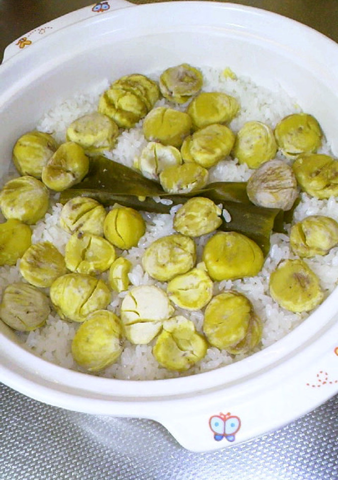 秋の味覚♪土鍋で簡単栗おこわ-レシピのメイン写真