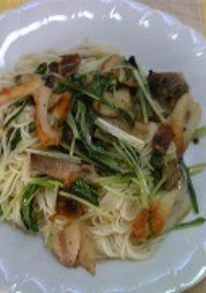素麺ぺペロンチーノ-レシピのメイン写真