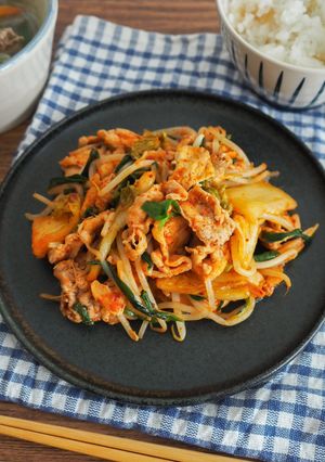 包丁いらず🐷やみつき旨辛豚キムチ-レシピのメイン写真