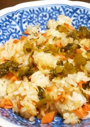 鮭と高菜漬けのチャーハン！（醤油味）-レシピのメイン写真