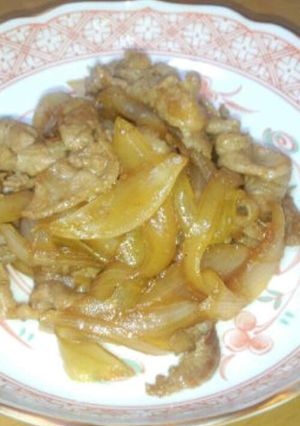 豚肉と玉ねぎのナツメグ風味炒め-レシピのメイン写真