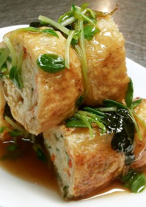 給料日前の☆鶏ミンチの包み煮-レシピのメイン写真