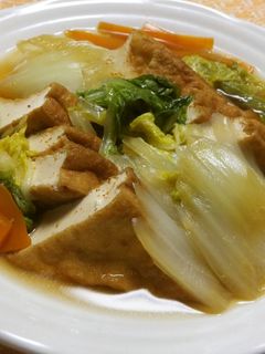 白菜と厚揚げのくたくた煮-レシピのメイン写真