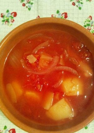 簡単！トマトスープ♪-レシピのメイン写真