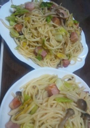 ポン酢で旨！キャベツきのこスパゲッティ-レシピのメイン写真