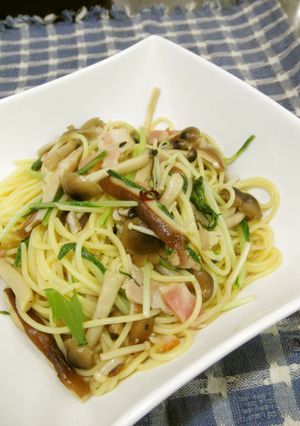 キノコたっぷり和風パスタ。-レシピのメイン写真