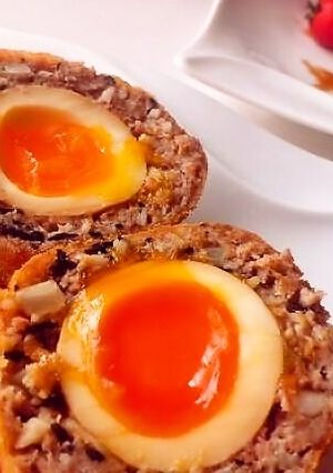 とろ~り味付け卵の和風スコッチエッグ♪-レシピのメイン写真