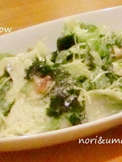 レタスと海苔の梅マヨサラダ-レシピのメイン写真
