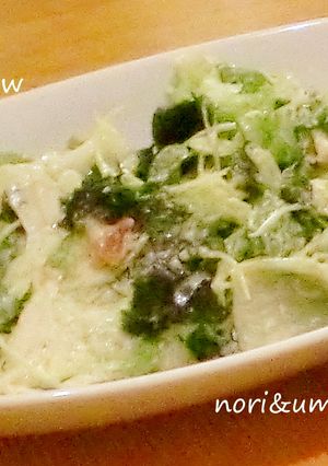 レタスと海苔の梅マヨサラダ-レシピのメイン写真