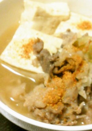 ピリッとオトナ味だよ♪肉豆腐-レシピのメイン写真