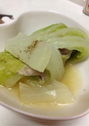 白菜と豚肉のまきまきお味噌汁☆-レシピのメイン写真