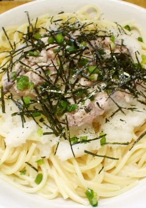 1人分　さば缶と大根おろしのスパゲティ-レシピのメイン写真