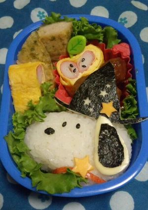スヌーピーで☆ハロウィンキャラ弁♥♥♥-レシピのメイン写真
