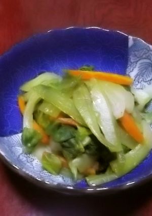 青梗菜と人参の煮浸し-レシピのメイン写真