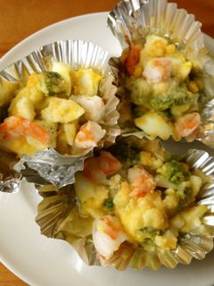 ゆで卵のチーズ焼き (お弁当おかず)-レシピのメイン写真