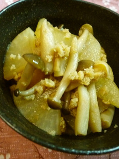 レンジで簡単!大根きのこのこうや煮-レシピのメイン写真