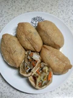 野菜入りおいなりさん-レシピのメイン写真