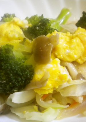 鶏胸肉とブロッコリーの卵炒め-レシピのメイン写真