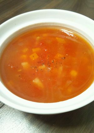 アレンジ無限♪ノンオイルでトマトスープ-レシピのメイン写真
