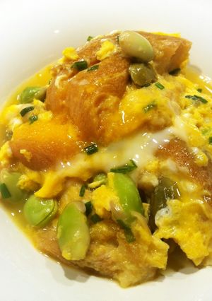 白だしで☆車麩と枝豆の卵とじ-レシピのメイン写真
