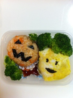 ハロウィンオムライス弁当-レシピのメイン写真