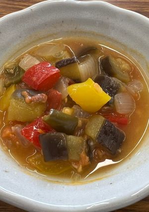 茄子とトマトの生姜煮-レシピのメイン写真