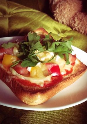 ☆手抜きランチ☆ピザトースト-レシピのメイン写真