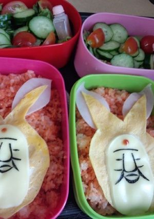 キャラ弁☆こびとづかん☆ホトケアカバネ-レシピのメイン写真