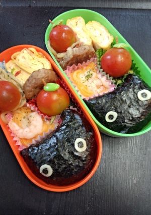 キャラ弁☆靴下にゃんこ-レシピのメイン写真