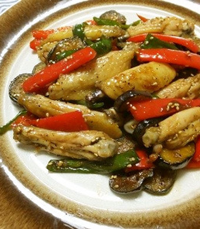 手羽先と野菜の甘辛炒め-レシピのメイン写真