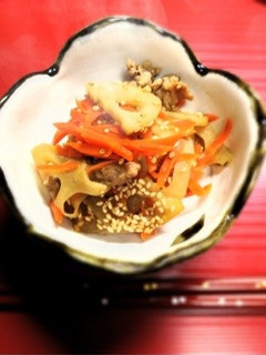 蓮根と人参のきんぴら☆-レシピのメイン写真