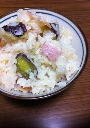 さつまいもとベーコンの炊き込みご飯★-レシピのメイン写真