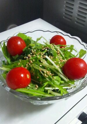 水菜のゆず胡椒サラダ-レシピのメイン写真