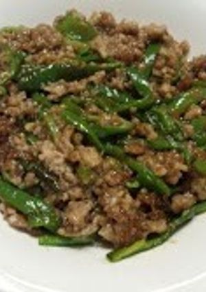 青椒肉絲ライク♪豚ひき肉で-レシピのメイン写真