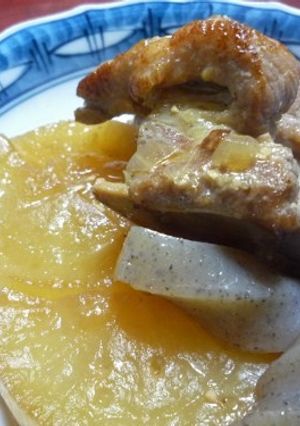 スペアリブと大根のたまねぎ味噌煮☆圧力鍋-レシピのメイン写真