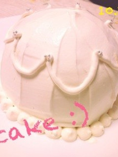 Whiteドームケーキ♡-レシピのメイン写真