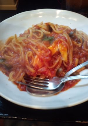 手作りトマトソースのきのこパスタ-レシピのメイン写真