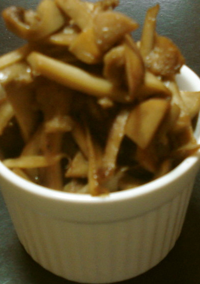 ほかほかごはんに！しいたけ軸の簡単佃煮-レシピのメイン写真