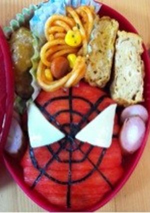 ♪キャラ弁♪スパイダーマン♪-レシピのメイン写真