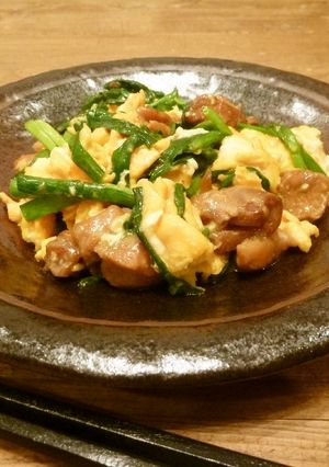あと1品に☆焼き鳥缶でお手軽ニラ玉-レシピのメイン写真