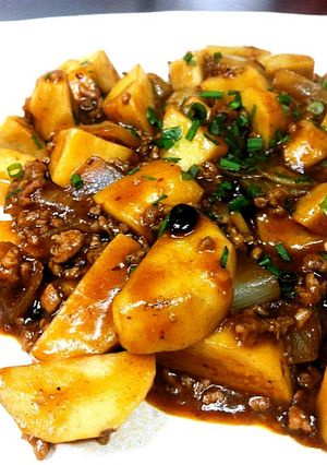 豆腐や茄子だけじゃない☆麻婆サトイモ-レシピのメイン写真