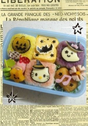キャラ弁☆ハロウィンキティ-レシピのメイン写真