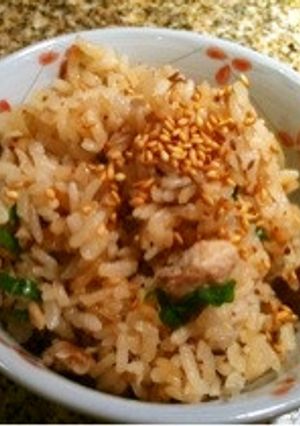 オイルサーディンで簡単健康炊き込みご飯-レシピのメイン写真