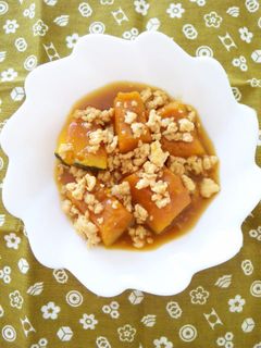 ホクホクかぼちゃdeそぼろ煮あんかけ-レシピのメイン写真