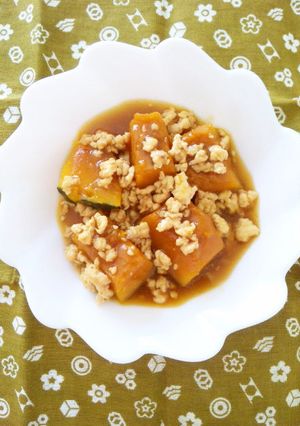 ホクホクかぼちゃdeそぼろ煮あんかけ-レシピのメイン写真
